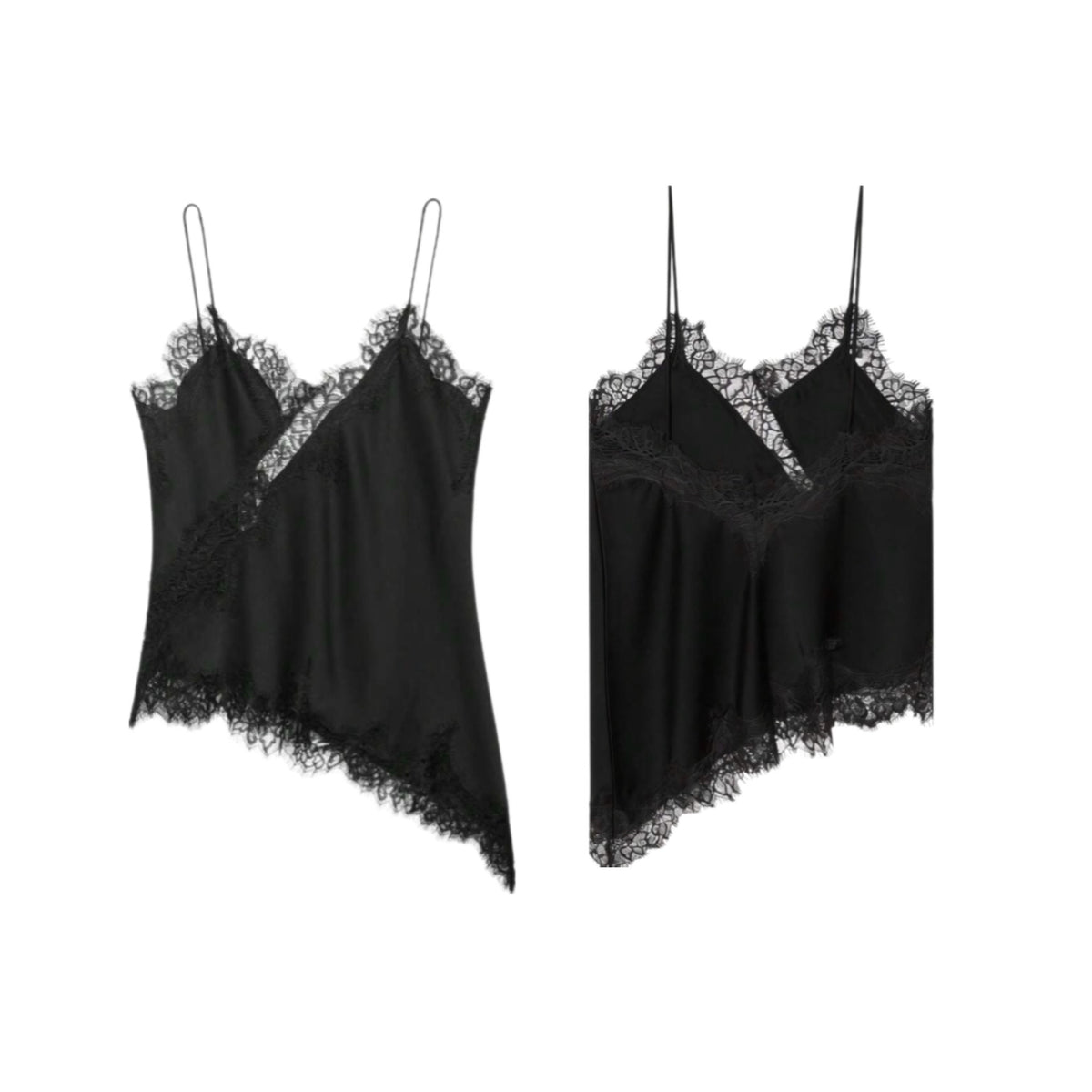 BLUSA SATIN ENCAJE
