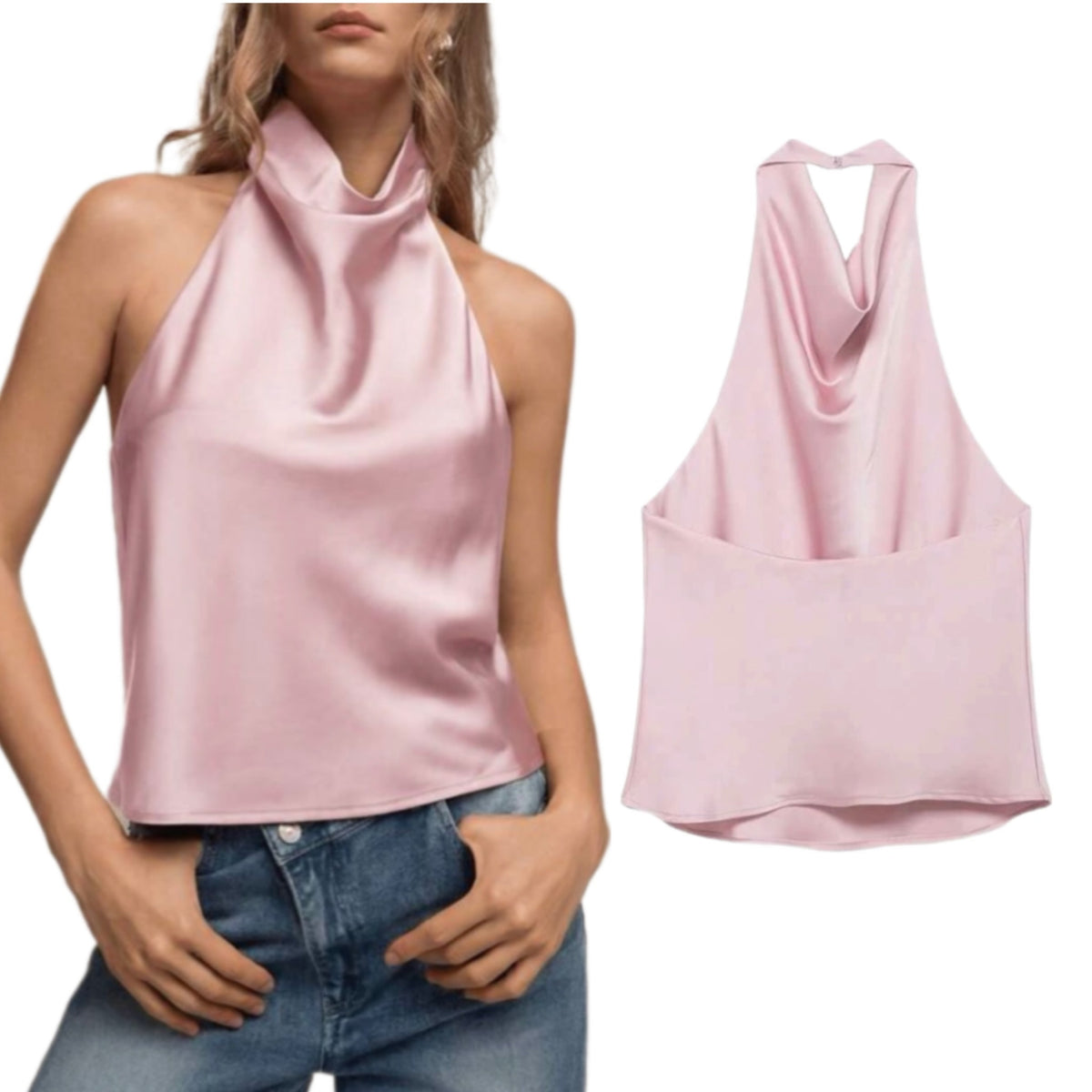 HALTER SATIN