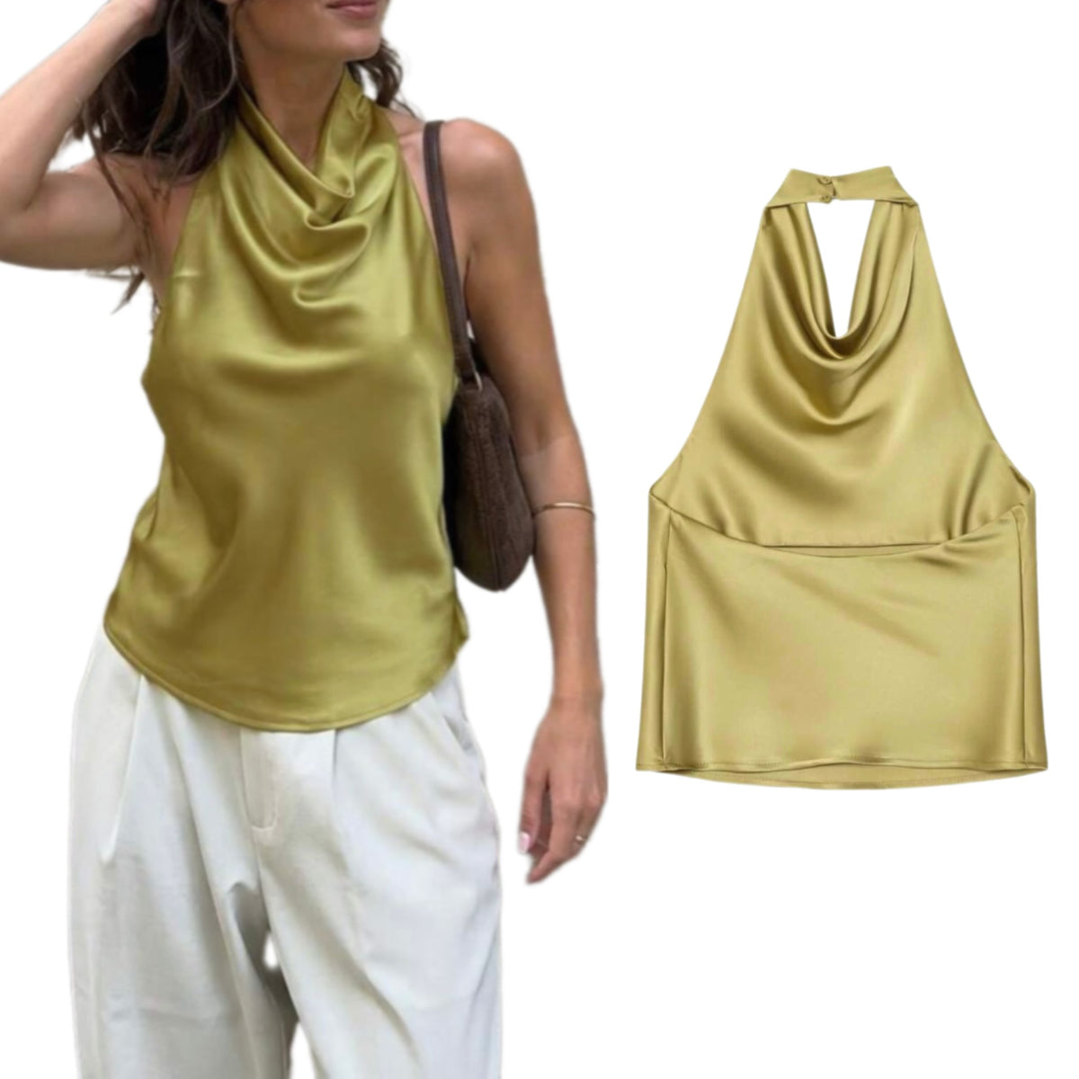 HALTER SATIN