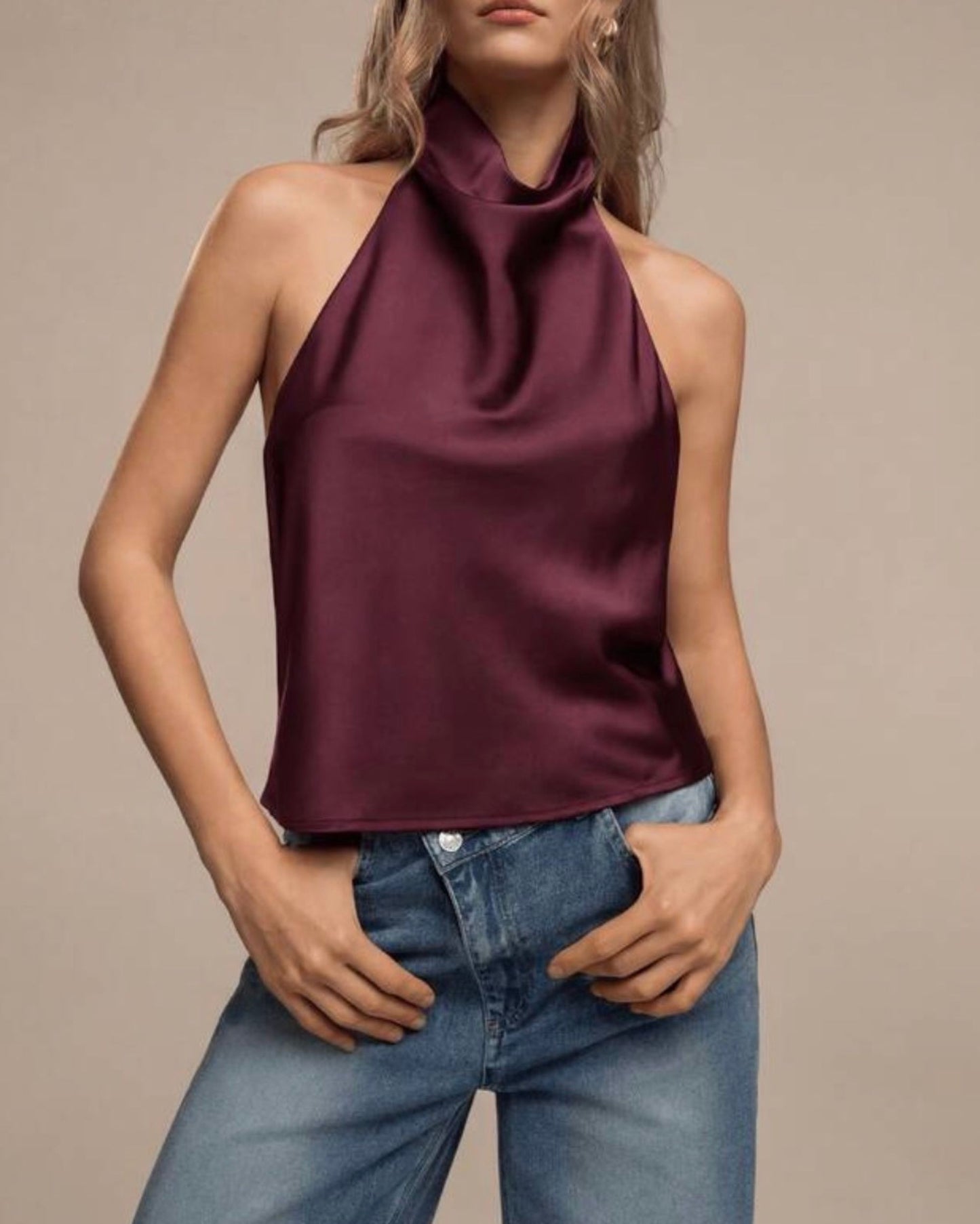 HALTER SATIN 🌸