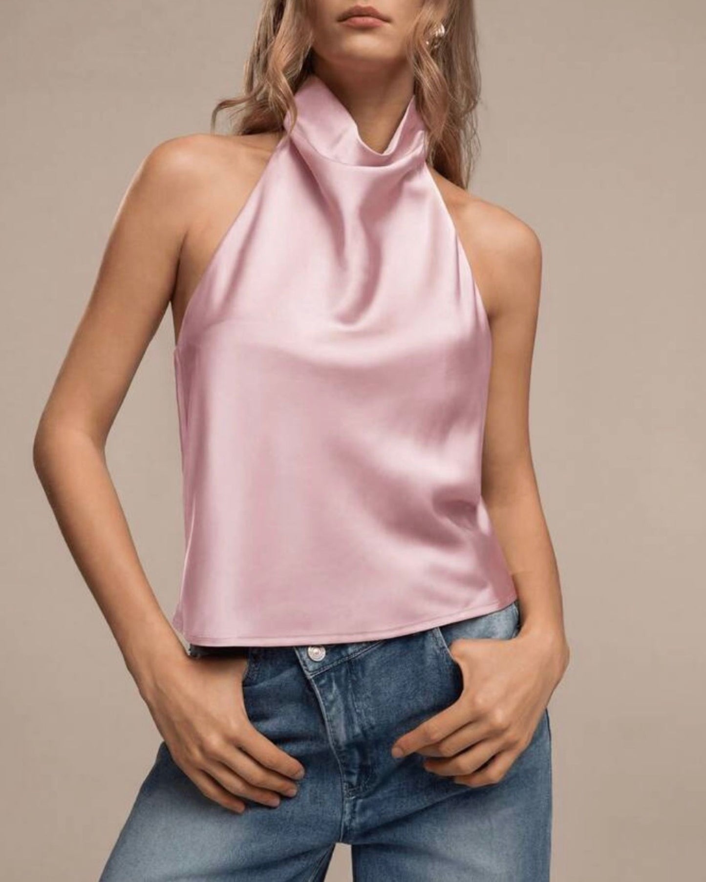 HALTER SATIN 🌸