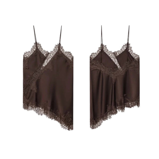 BLUSA SATIN ENCAJE