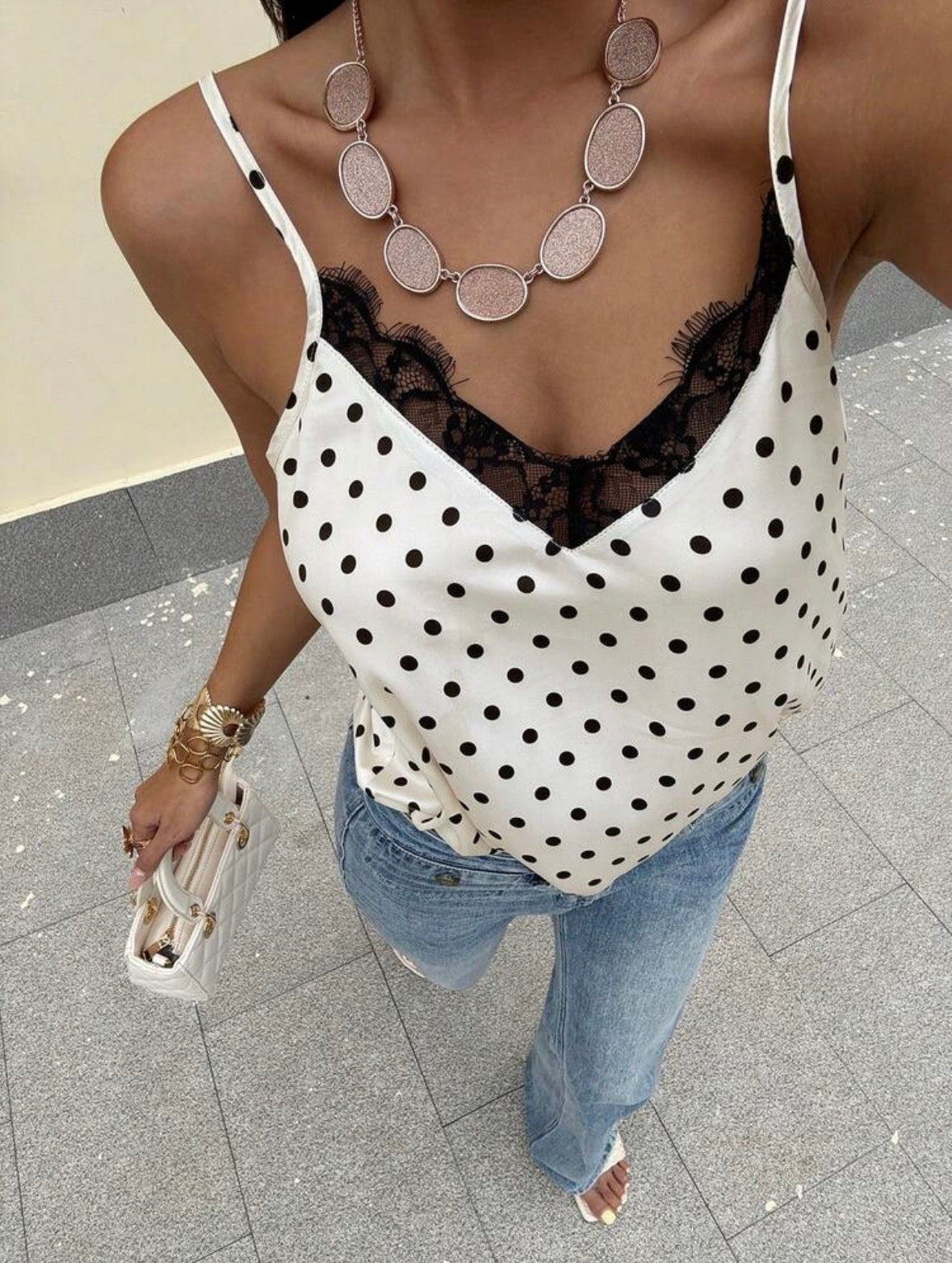 BLUSA POLKA ENCAJE ✨
