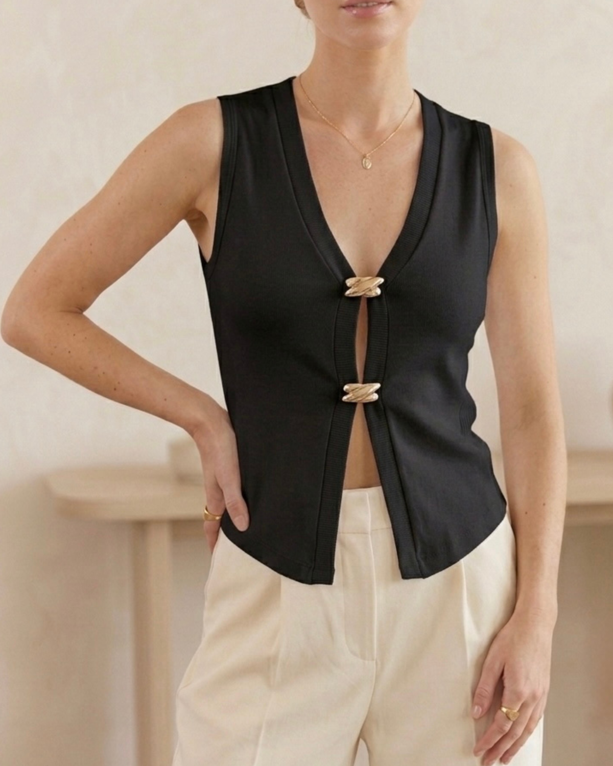 BLUSA DIJES DORADO